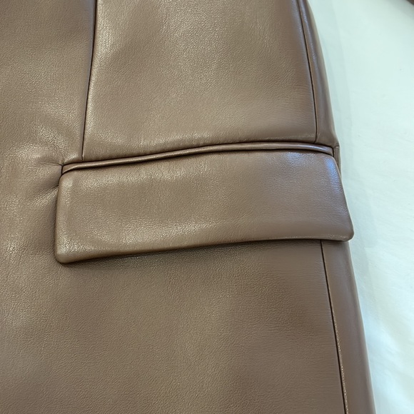 Faux Leather Blazer: NWOT - Picture 6 of 7